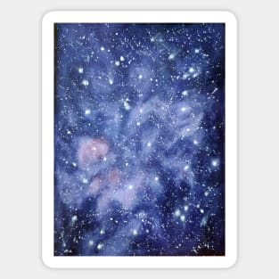 Colorful  Space watercolor Sticker